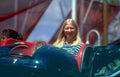roller coaster woman Vintage A4 Photo Print