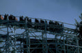 rollercoaster bluesky day Vintage A4 Photo Print