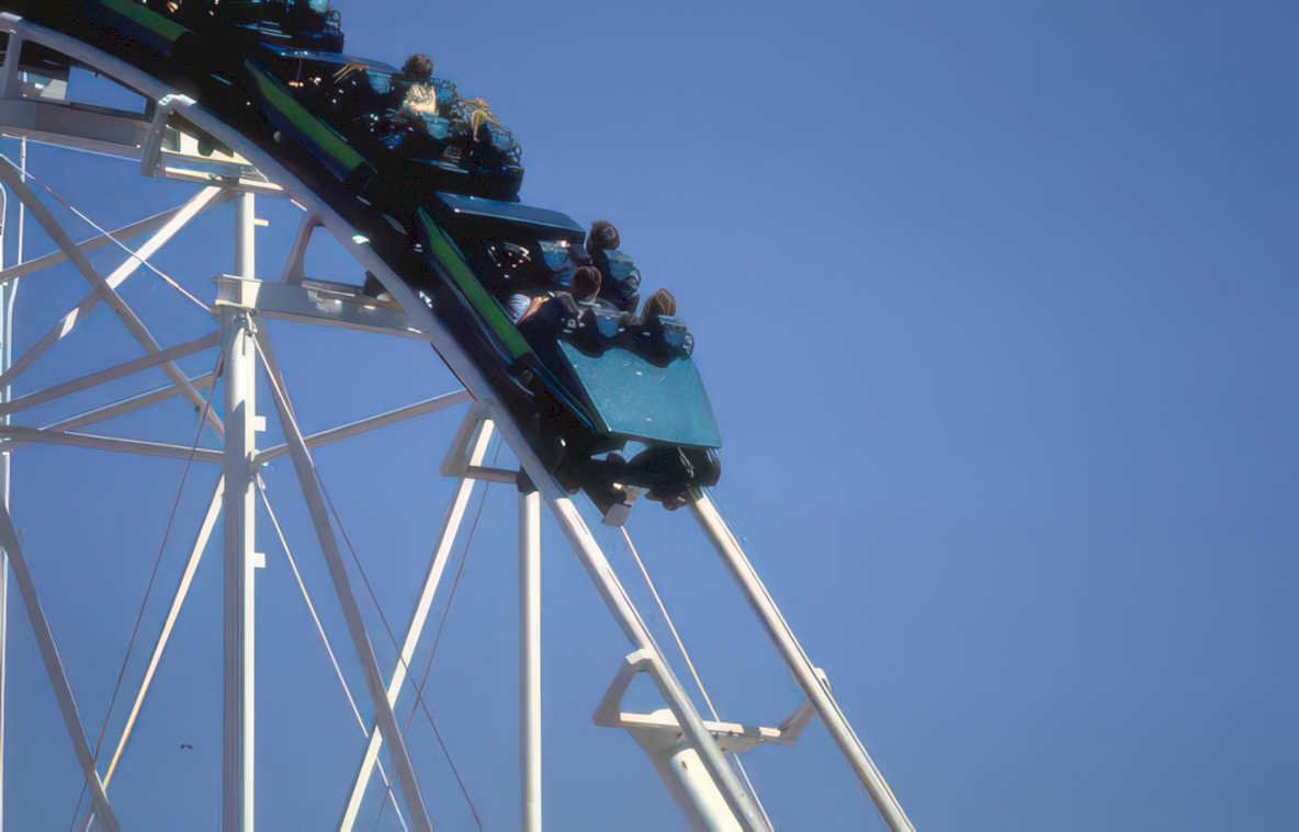 rollercoaster kings island Vintage A4 Photo Print