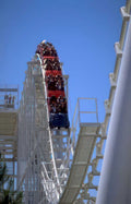 rollercoaster mission ridge Vintage A4 Photo Print