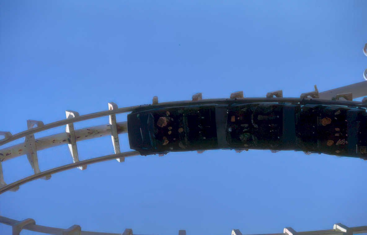 rollercoaster six flags 2 Vintage A4 Photo Print