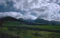 rolling hills mountains Vintage A4 Photo Print