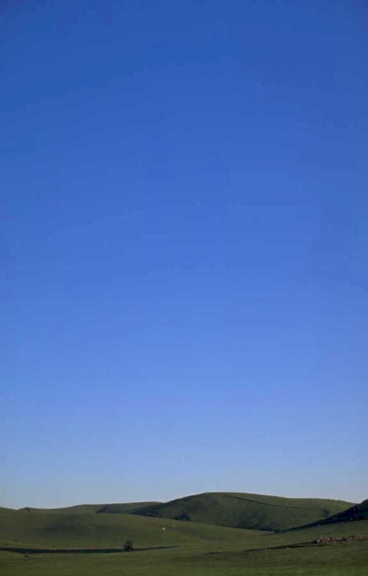 rolling hills sky 1980s 1990s A4 Photo Print