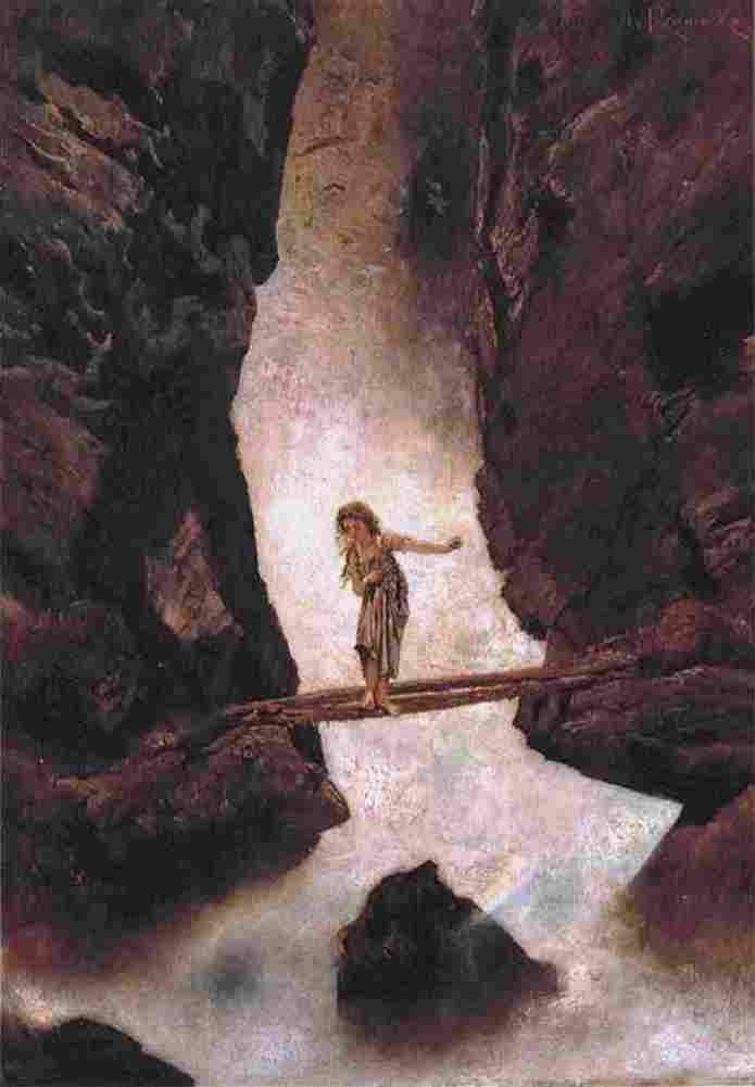 rom At the Waterfall Art A4 Photo Print