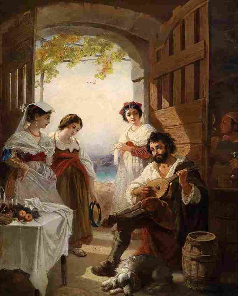 rom Neapolitan Tavern Art A4 Photo Print