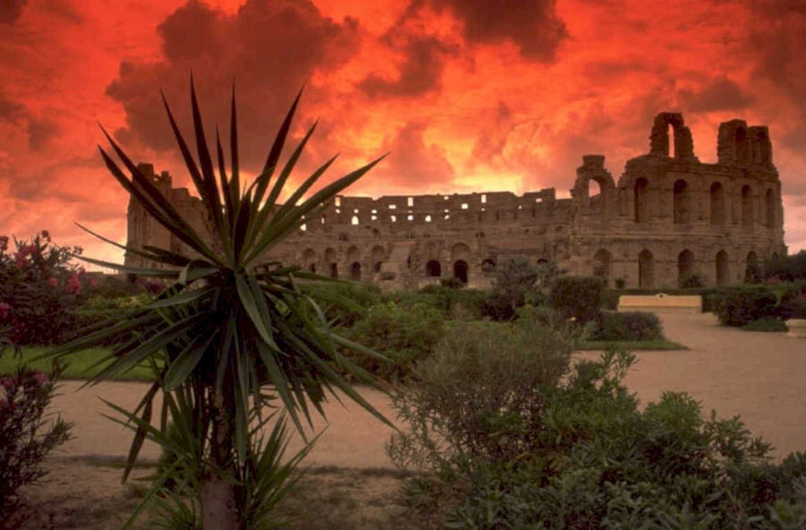 roman amphitheatre el 1980s 1990s A4 Photo Print