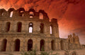 roman amphitheatre sunset 1980s 1990s A4 Photo Print