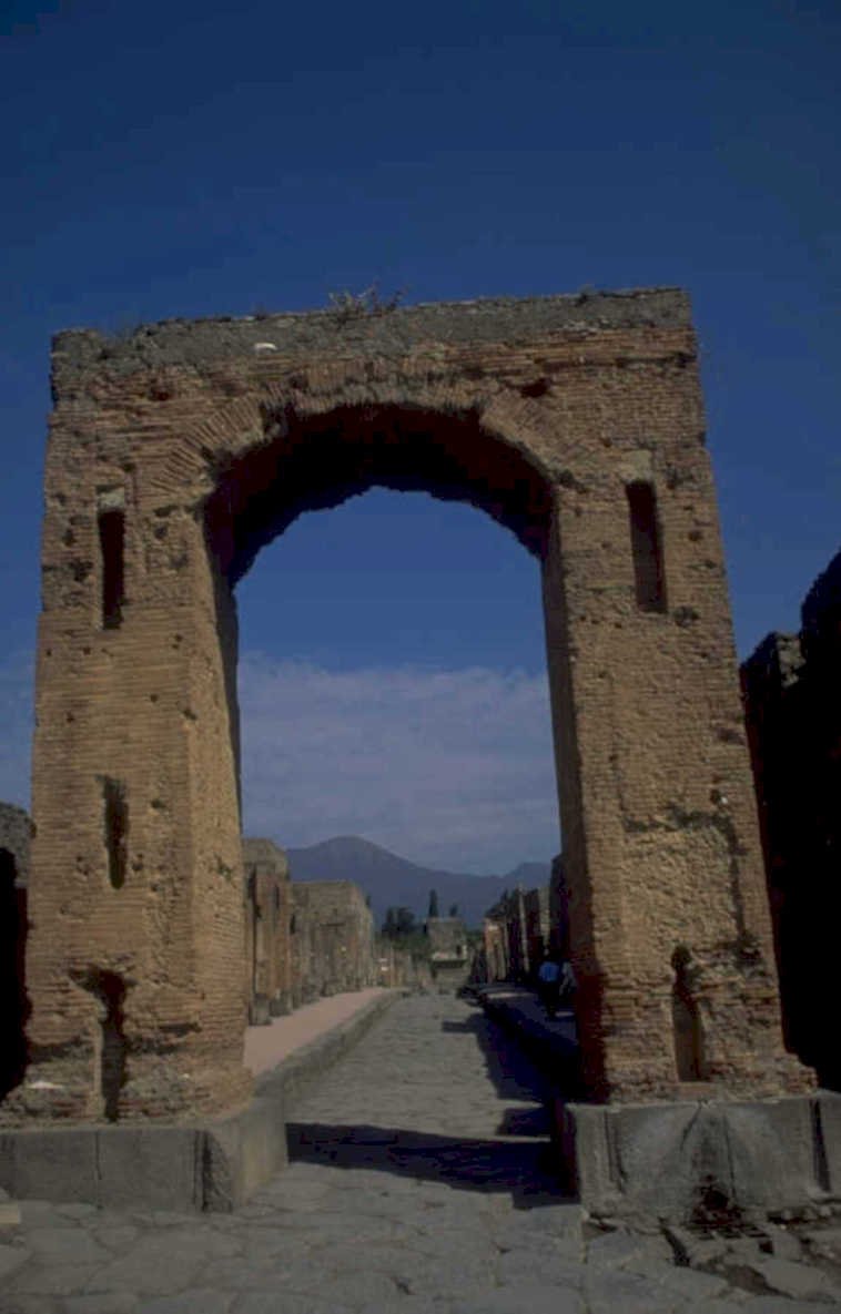 roman arch pompeii 1980s 1990s A4 Photo Print