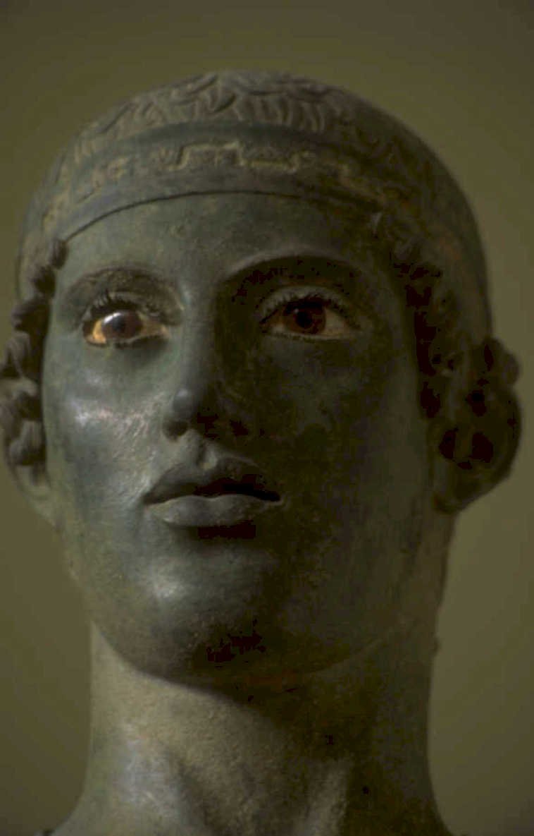 roman bust crown 1980s 1990s A4 Photo Print