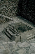 roman house remains Vintage A4 Photo Print