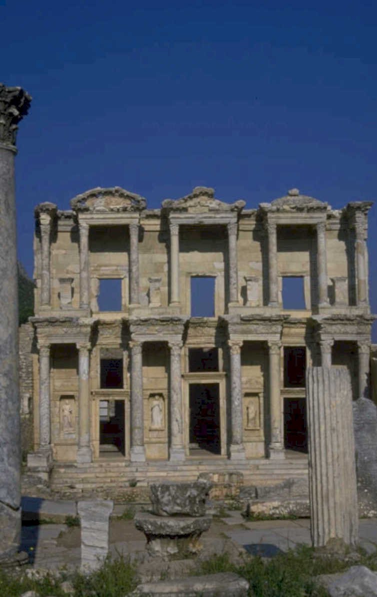 roman library celsus 1980s 1990s A4 Photo Print