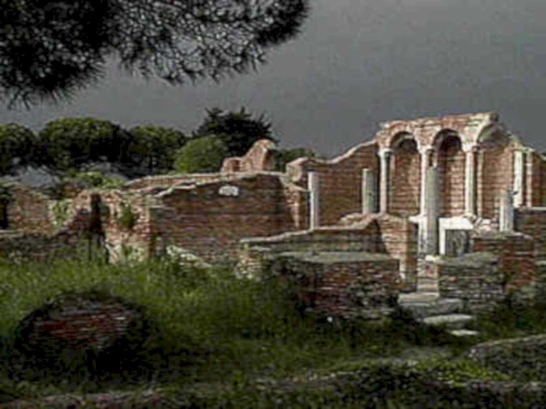 roman ruins temple1980s 1990s A4 Photo Print