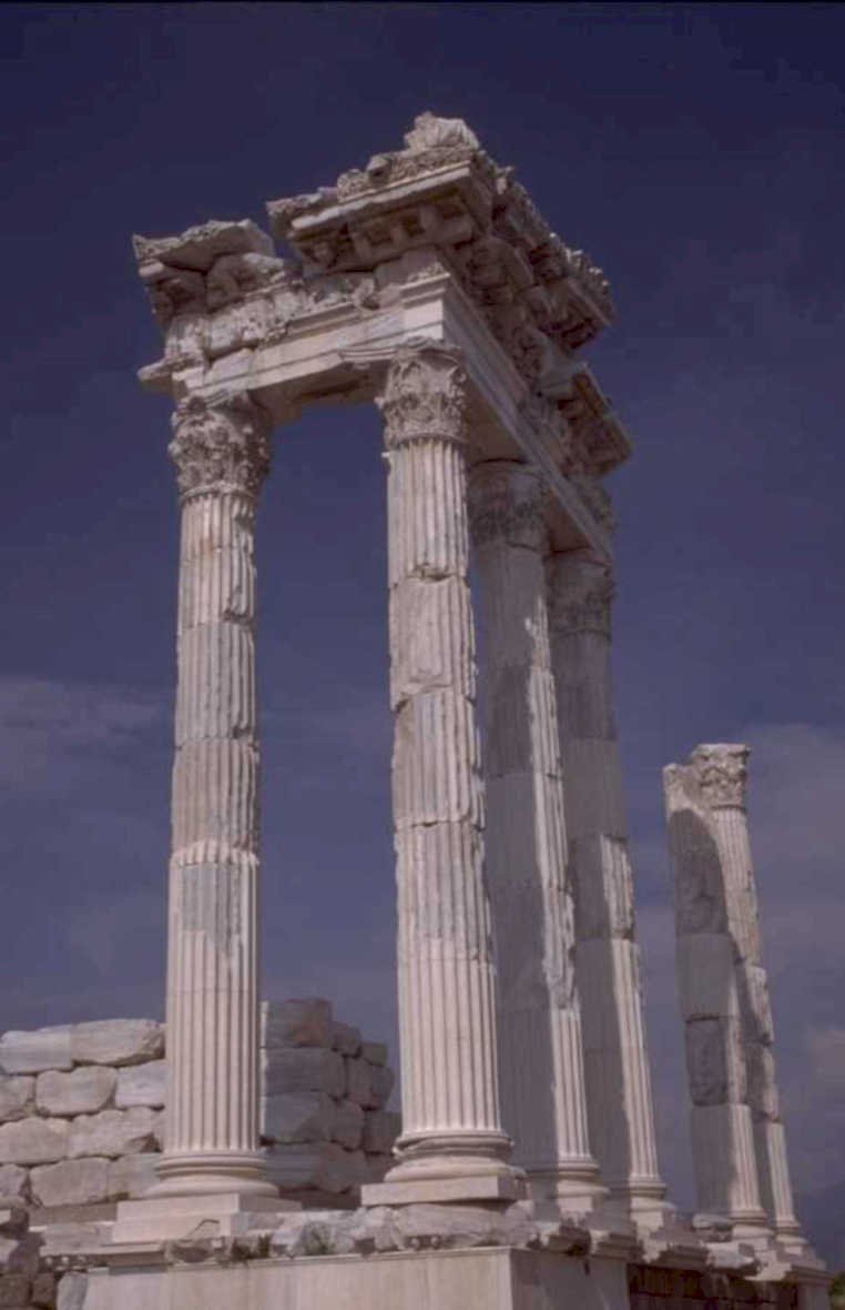 roman temple columns 1980s 1990s A4 Photo Print