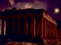 roman temple sunset1980s 1990s A4 Photo Print