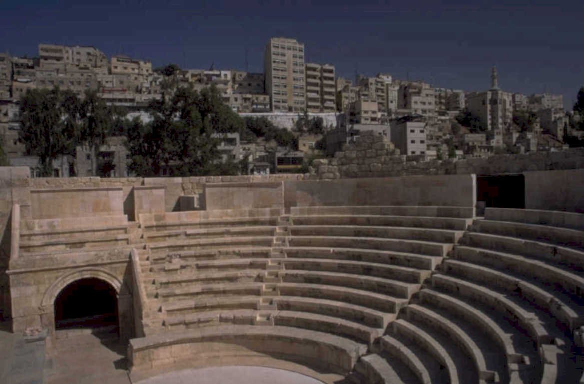 roman theater jerash 1980s 1990s A4 Photo Print