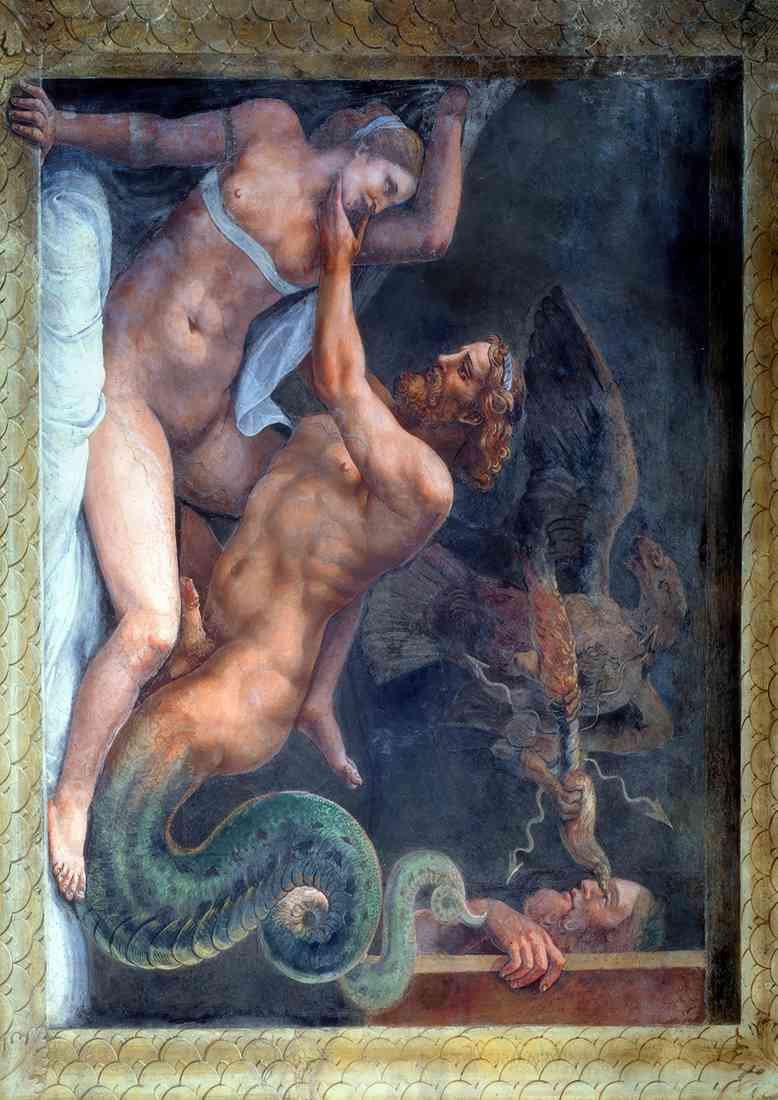 romano jupiter seducing olympias A4 Photo Print