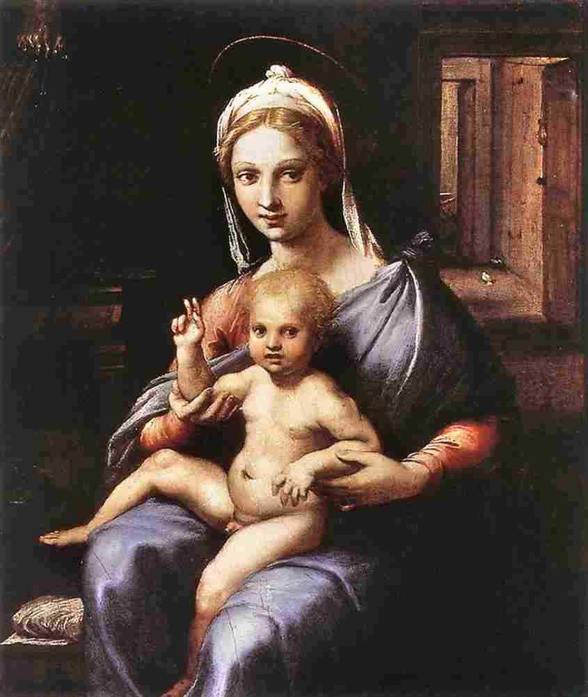 romano madonna and child Art A4 Photo Print