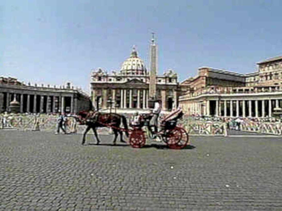 rome carriage piazza1980s 1990s A4 Photo Print