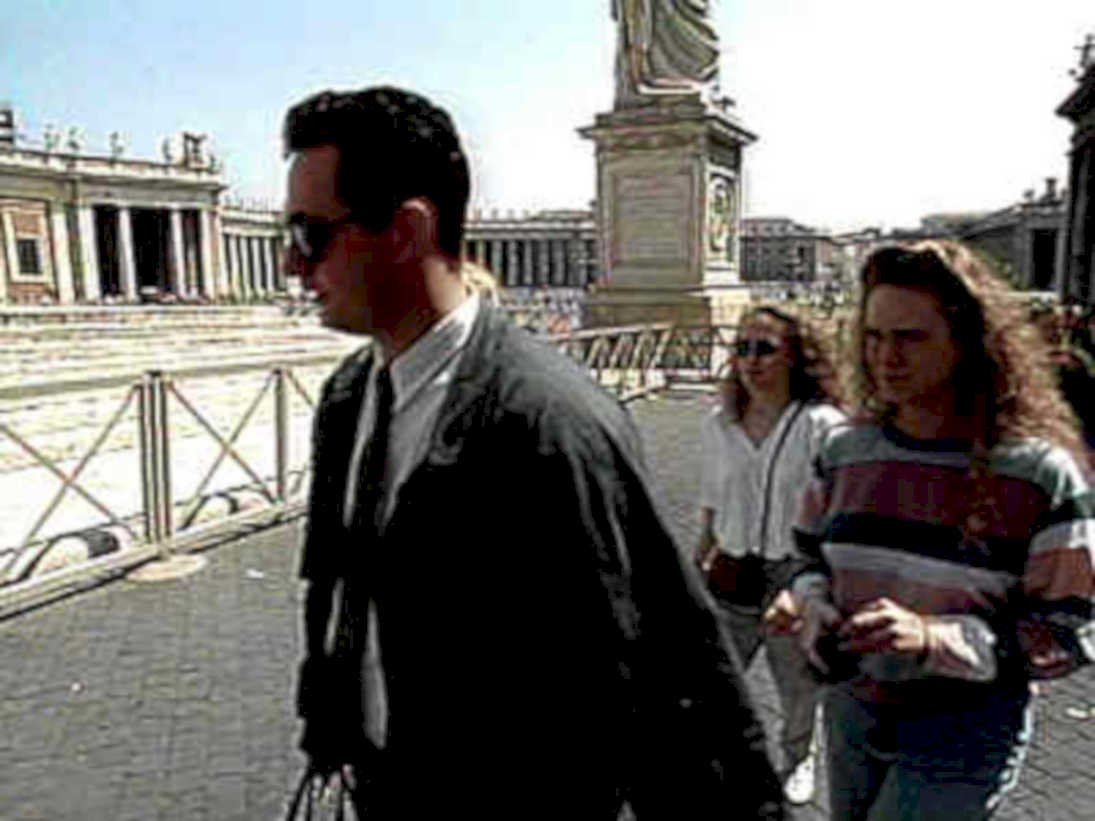 rome navona tourists1980s 1990s A4 Photo Print