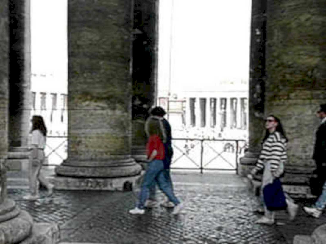 rome temple columns1980s 1990s A4 Photo Print