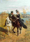 romer edward two riders Art A4 Photo Print