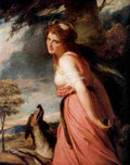 romney george lady hamilton as a bacchante Art A4 Photo Print