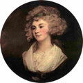 romney george lady in a brown robe Art A4 Photo Print