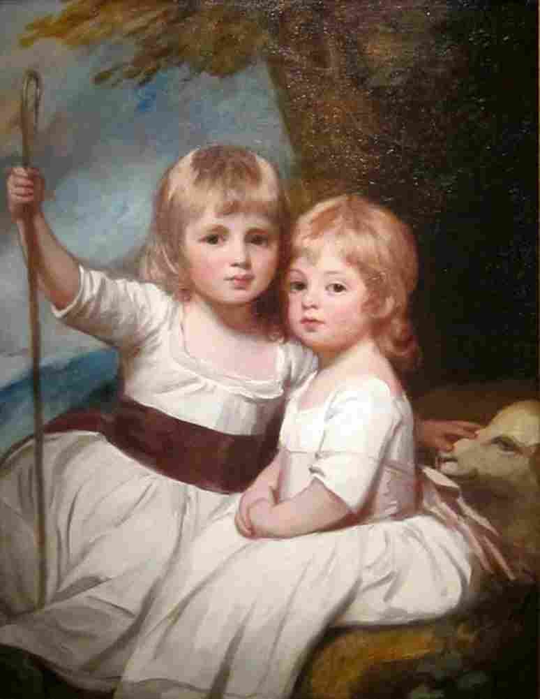 romney george mary and louisa kent Art A4 Photo Print