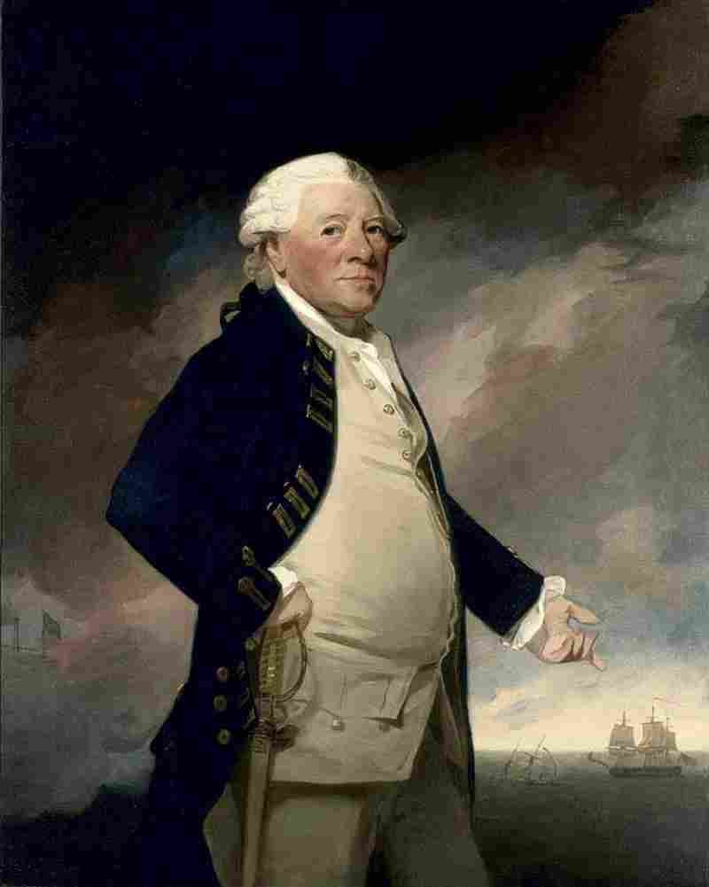romney george vice admiral sir hyde parker Art A4 Photo Print