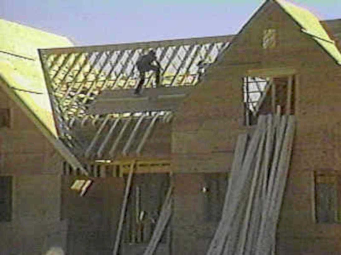 roof framing bricks1980s 1990s A4 Photo Print