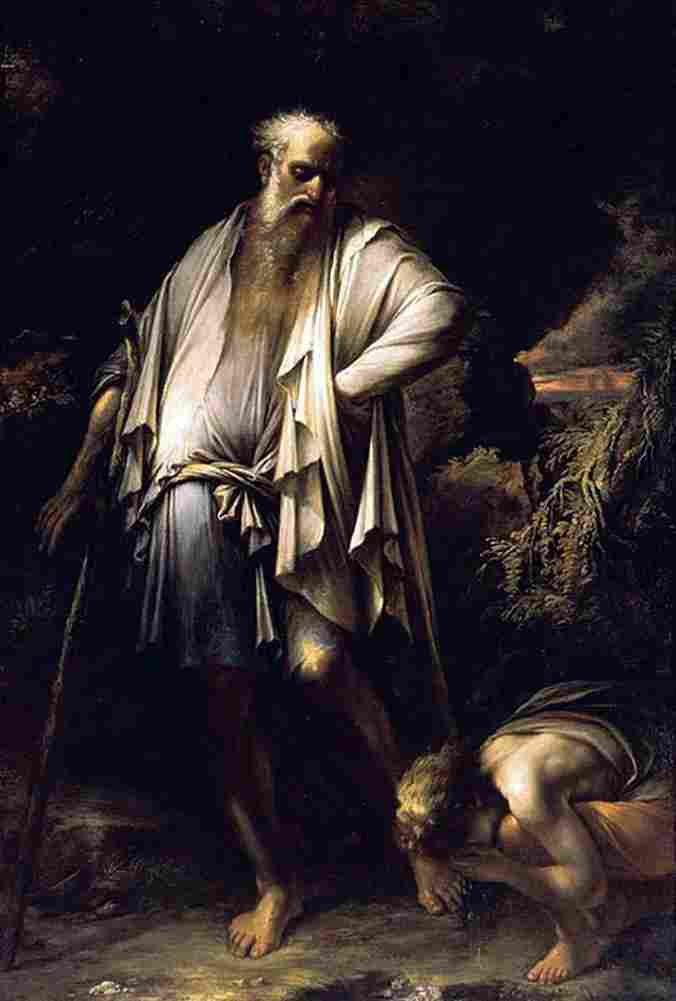 ros diogenes casting away his cup Art A4 Photo Print