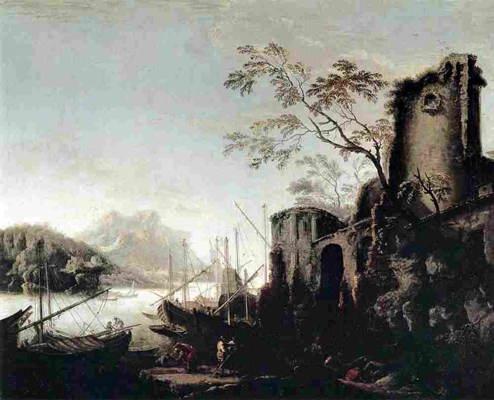 ros marine landscape with towers Art A4 Photo Print