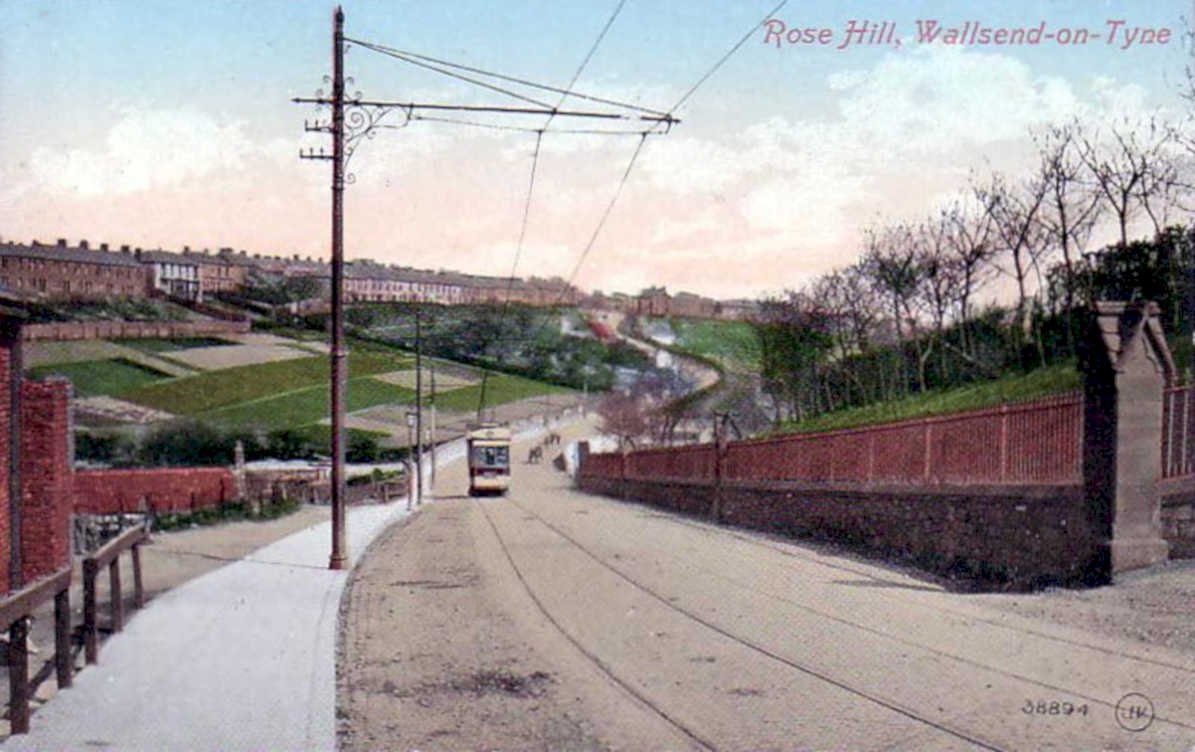 rose hill tramVintage 1880s 1900s A4 Photo Print