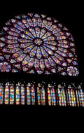 rose window stained 1980s 1990s A4 Photo Print