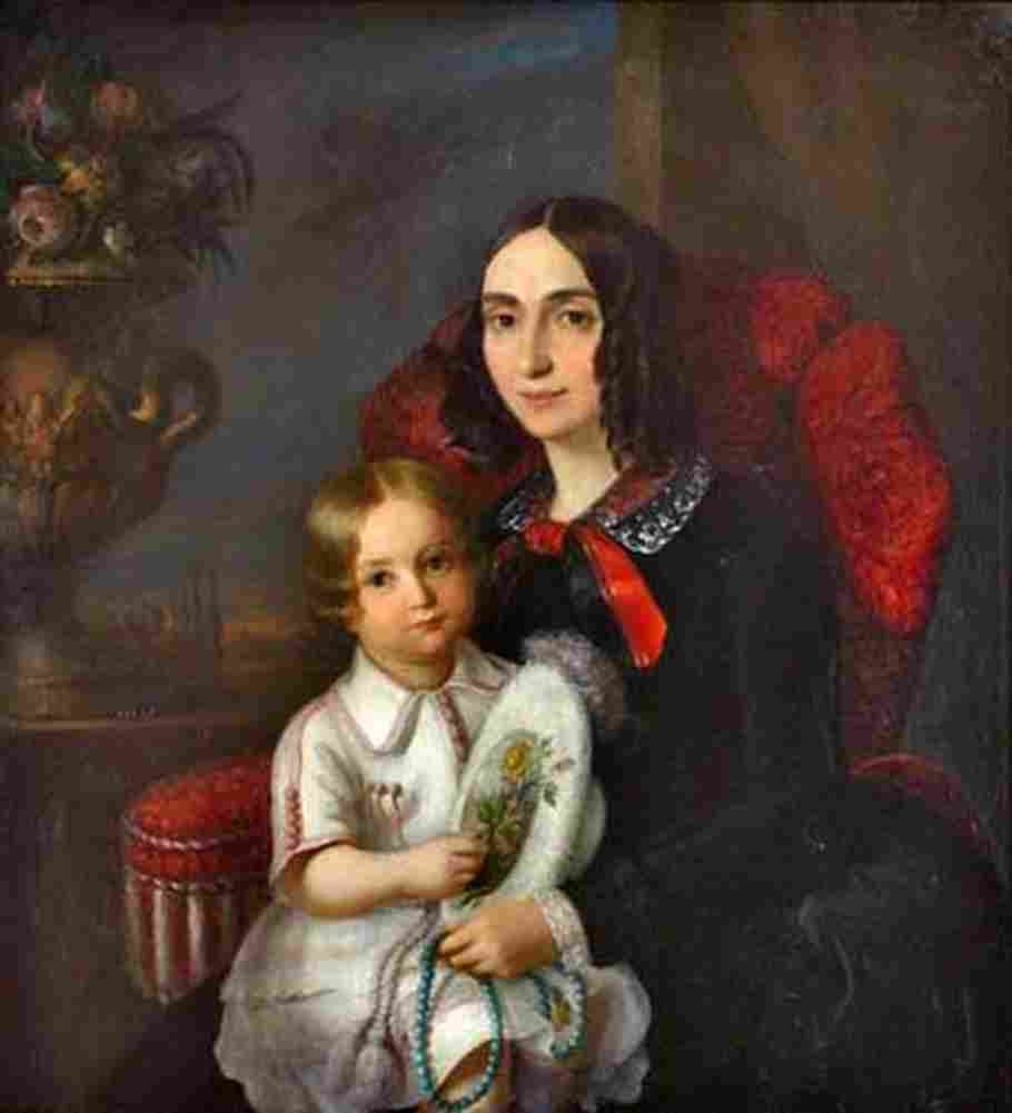 rosen Anica Manu with her Child Art A4 Photo Print