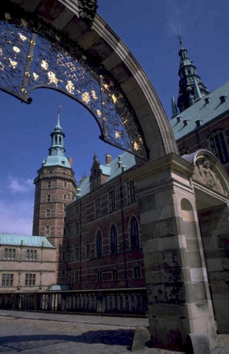 rosenborg castle archway 1980s 1990s A4 Photo Print