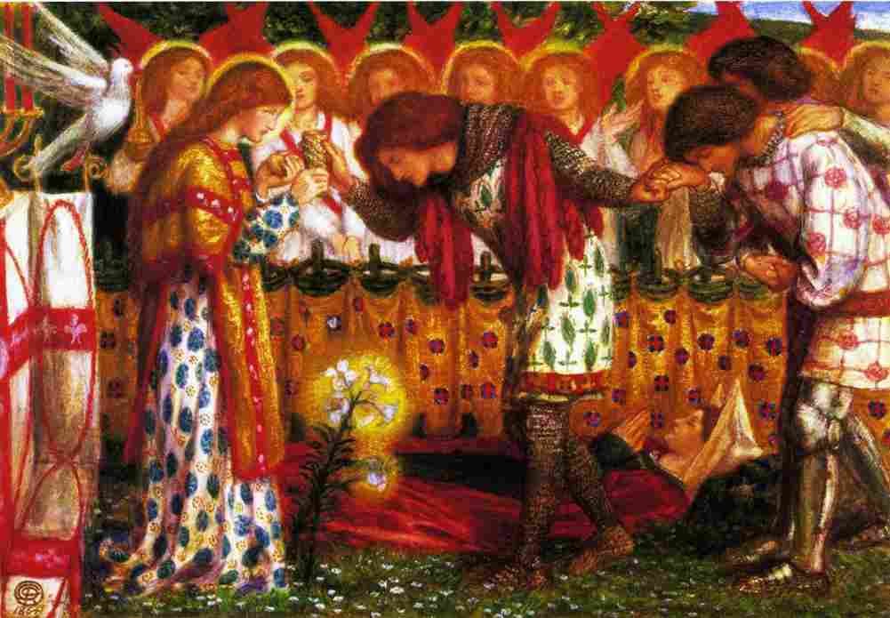 ross How Sir Galahad Sir Bors and Sir Percival Art A4 Photo Print