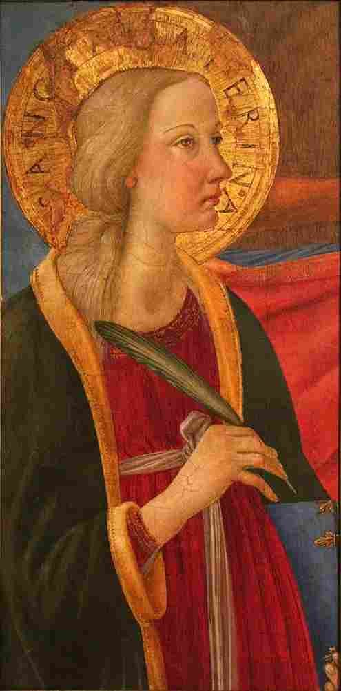 rosselli saint catherine of alexandria Art A4 Photo Print