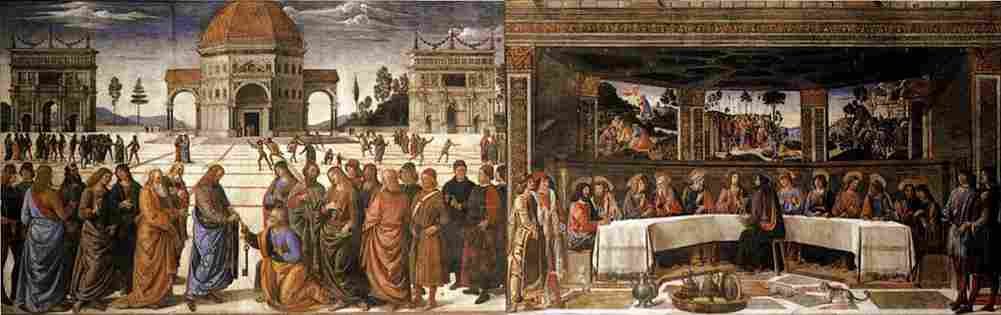 rosselli scenes on the left wall Art A4 Photo Print