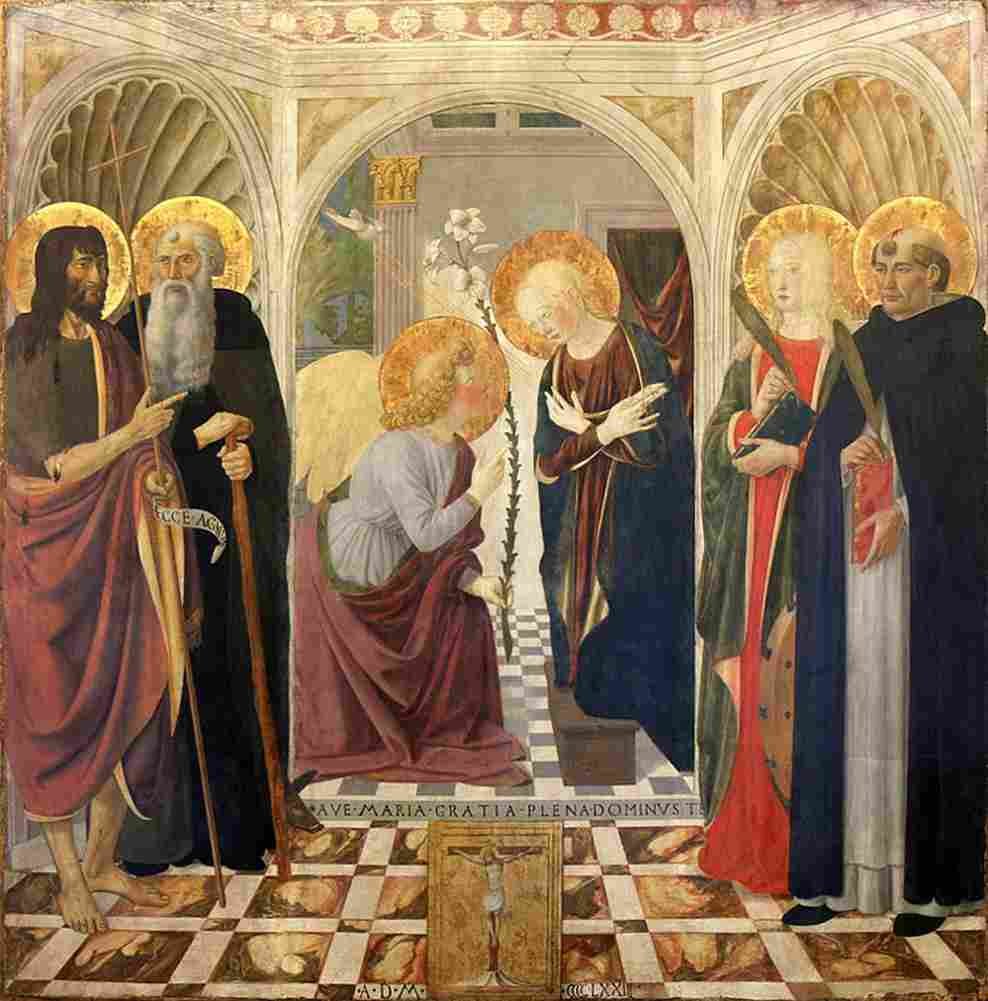 rosselli the annunciation Art A4 Photo Print