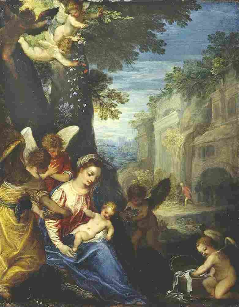 rottenhammer rest on the flight into egypt Art A4 Photo Print