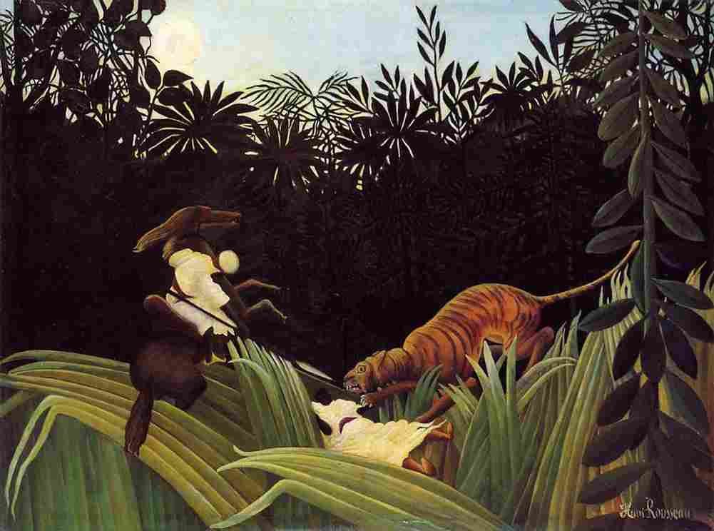 rou Attacked by a Tiger Ranger Art A4 Photo Print