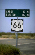route 66 sign 1980s 1990s A4 Photo Print