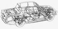 rover 2000 cutaway A4 Photo Print
