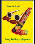 rowntrees fruit gums 1950s Advert A4 Photo Print