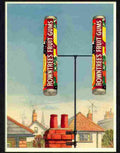 rowntrees fruit gums ariel 1950s Advert A4 Photo Print