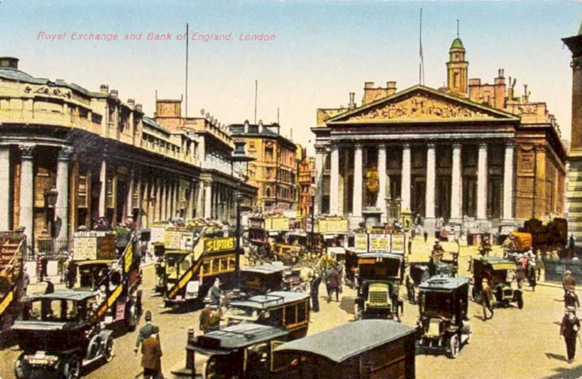 royal exchange bankVintage 1880s 1900s A4 Photo Print