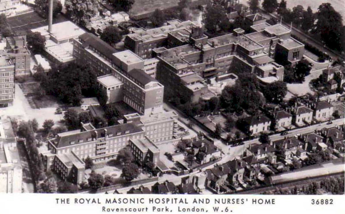 royal masonic hospitalVintage 1880s 1900s A4 Photo Print
