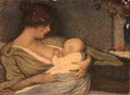 rozentals janis mother with a baby Art A4 Photo Print