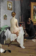 rozentals janis the painter s studio Art A4 Photo Print